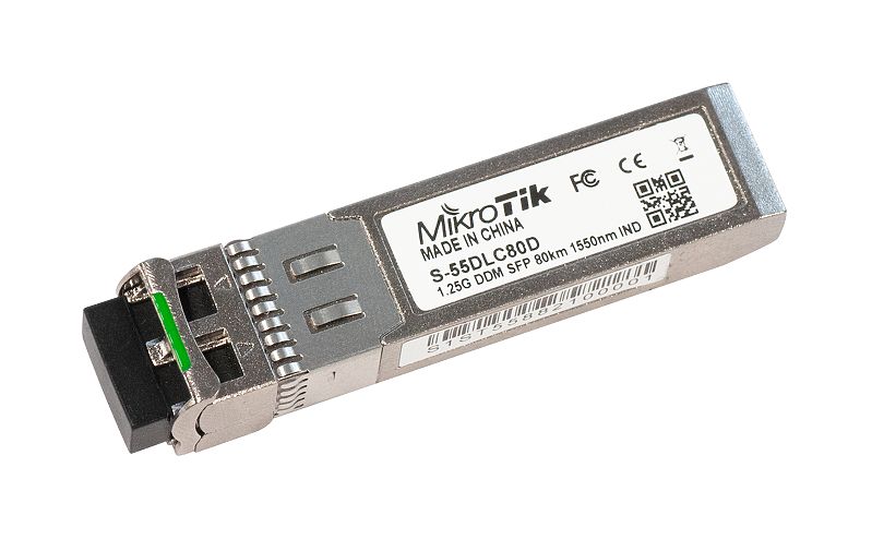 Оптичний модуль MikroTik S-55DLC80D SFP 1.25G 80 км