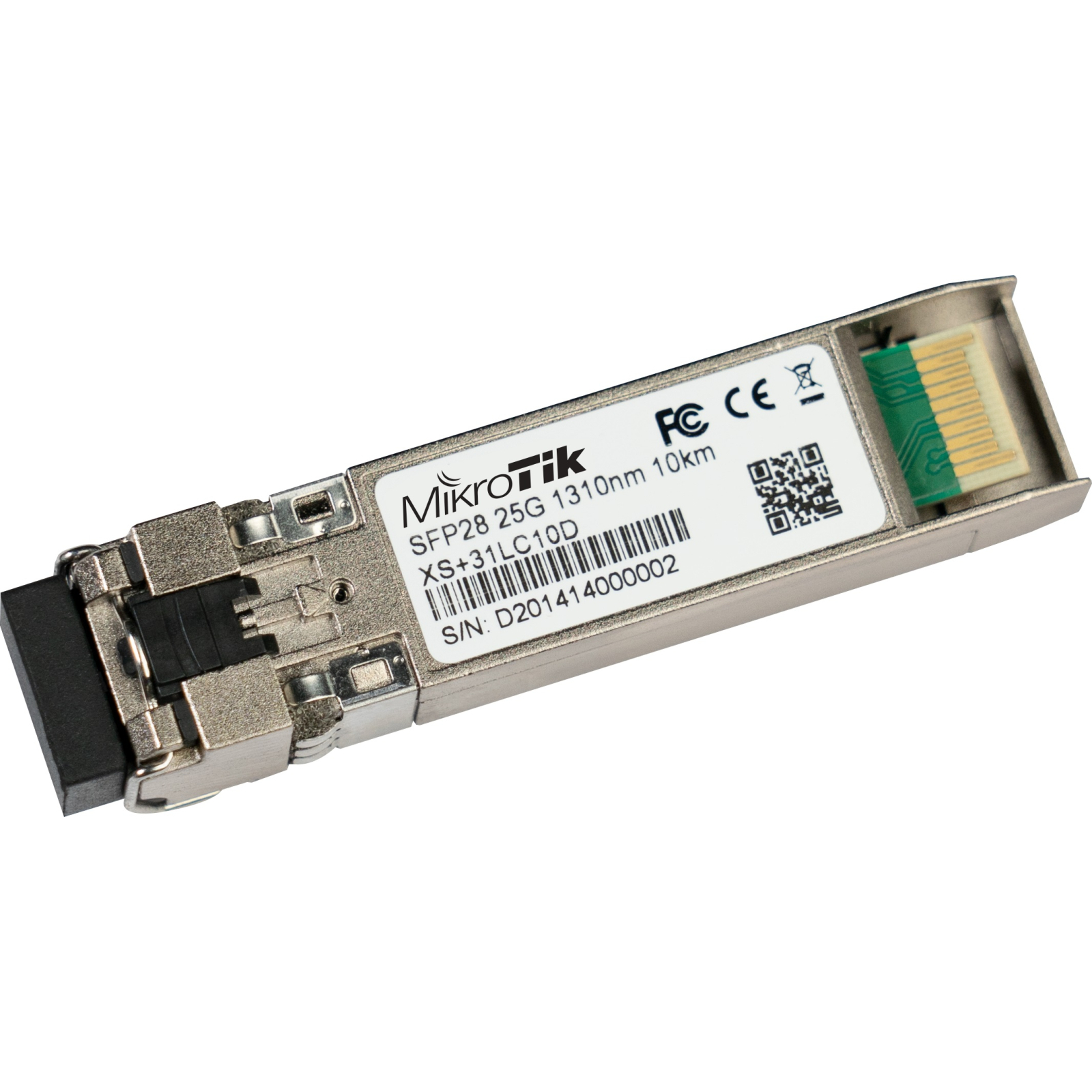 Оптичний модуль MikroTik XS+31LC10D SFP28 1G 10G 25G 1310nm 10km